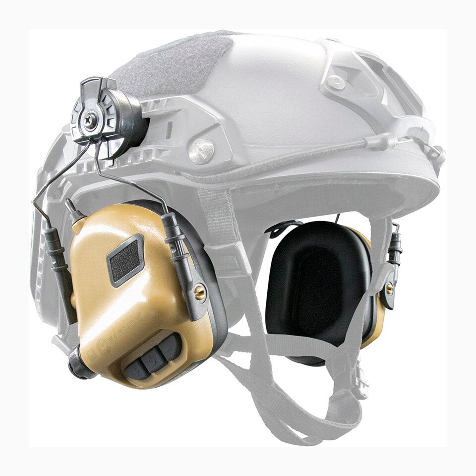 EARMOR M31H MOD4 Casque ARC Casque Rails Protecteur Auditif Électronique - Feuillage Vert 