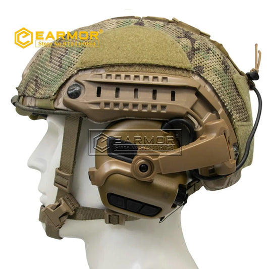 EARMOR M31X-Mark3 MilPro RAC Headset Military Standard Hearing Protector - Coyote Brown